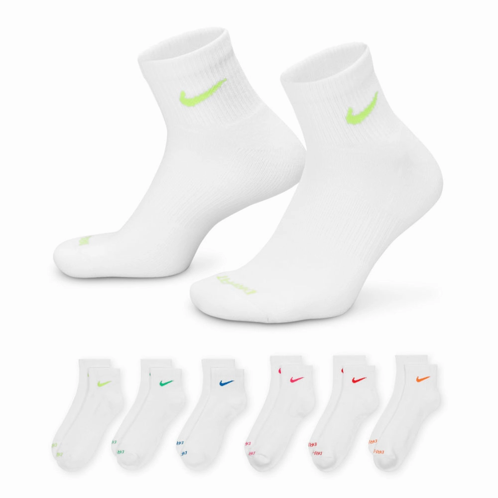 6 Pack Unisex Everyday Plus Cushioned Quarter