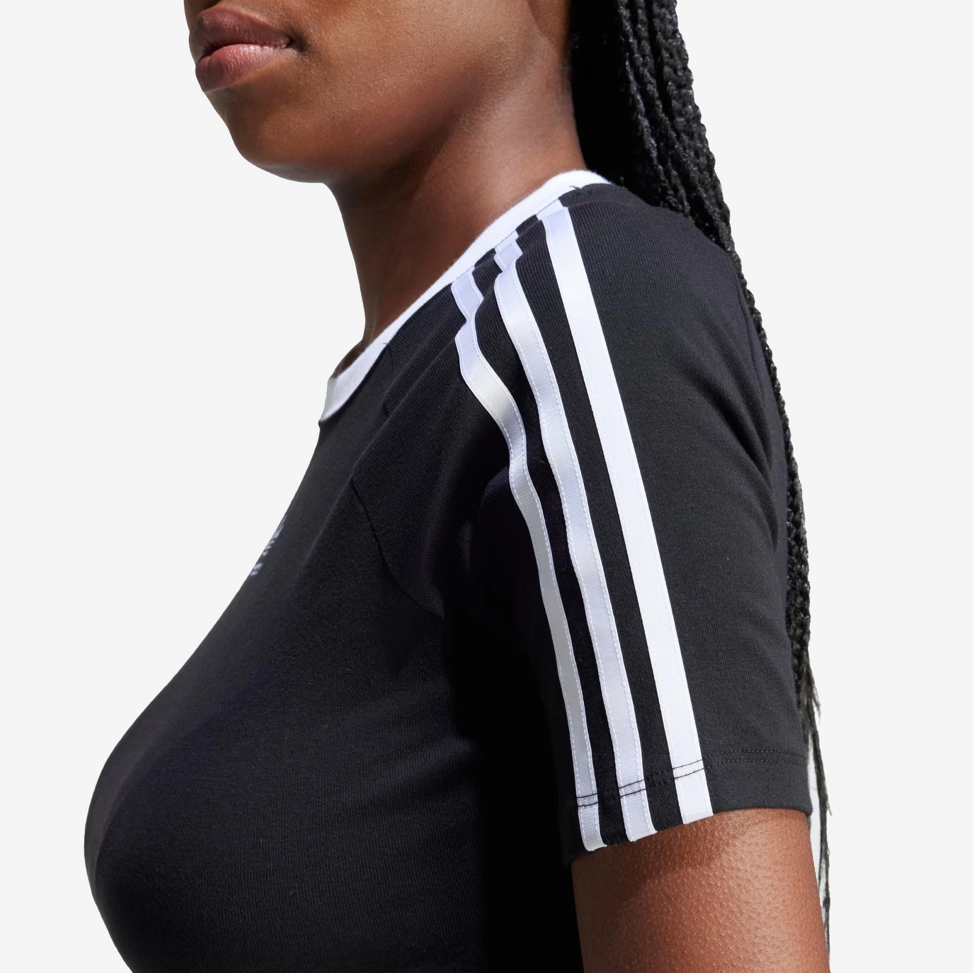 Adidas Originals | 3-STRIPES BABY TEE  { BLACK/WHITE