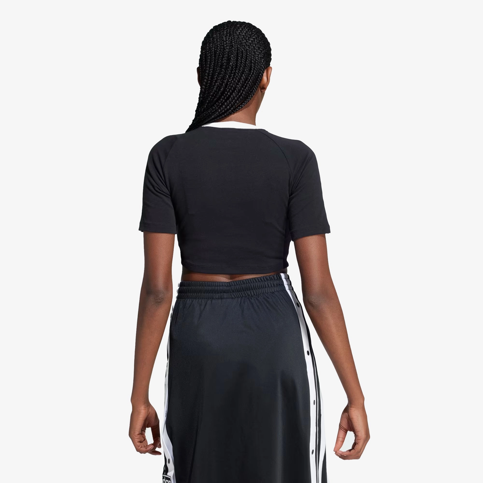 Adidas Originals | 3-STRIPES BABY TEE  { BLACK/WHITE