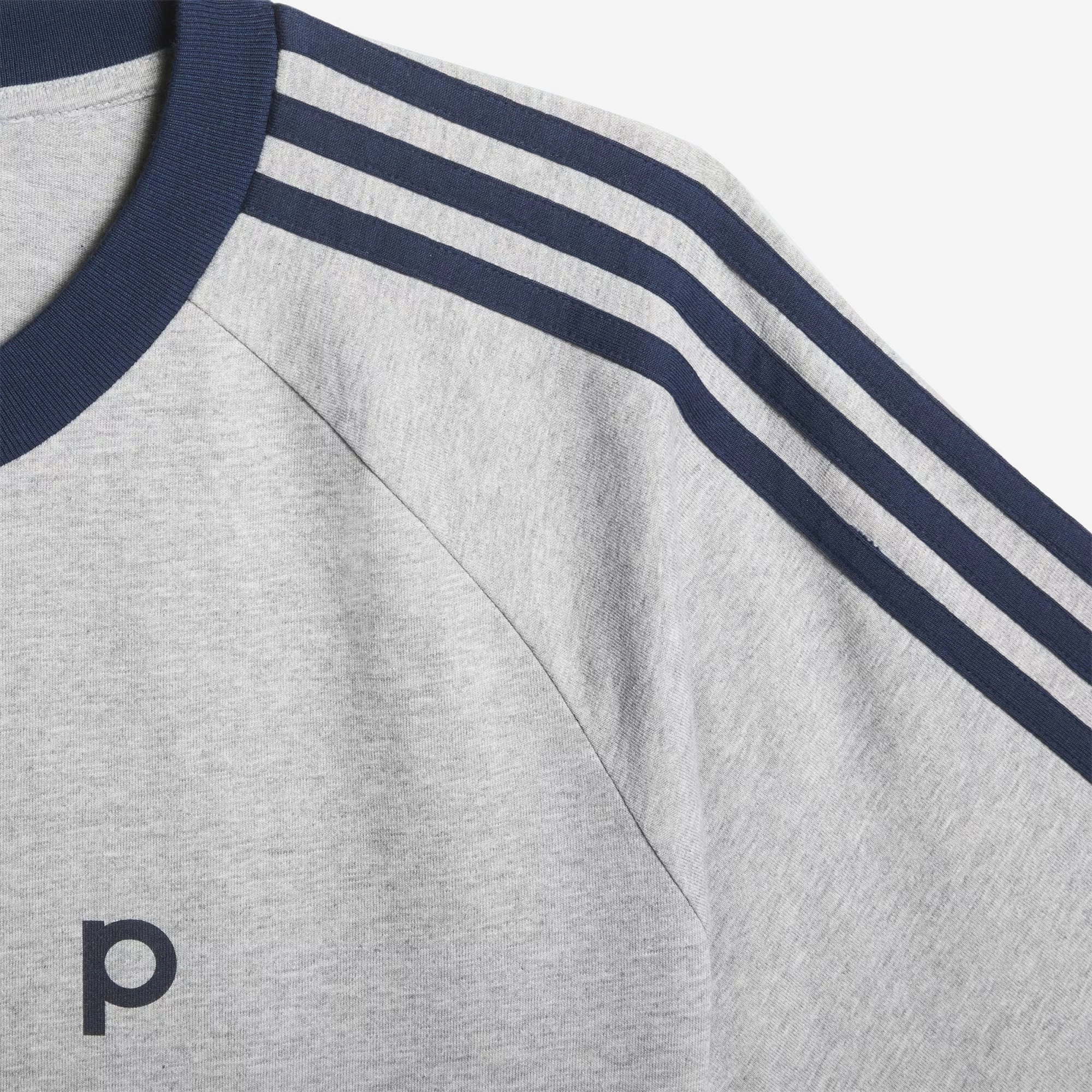 Adidas Originals | POP CLASSIC TEE  { MEDIUM GREY HEATHER/COLLEGIATE