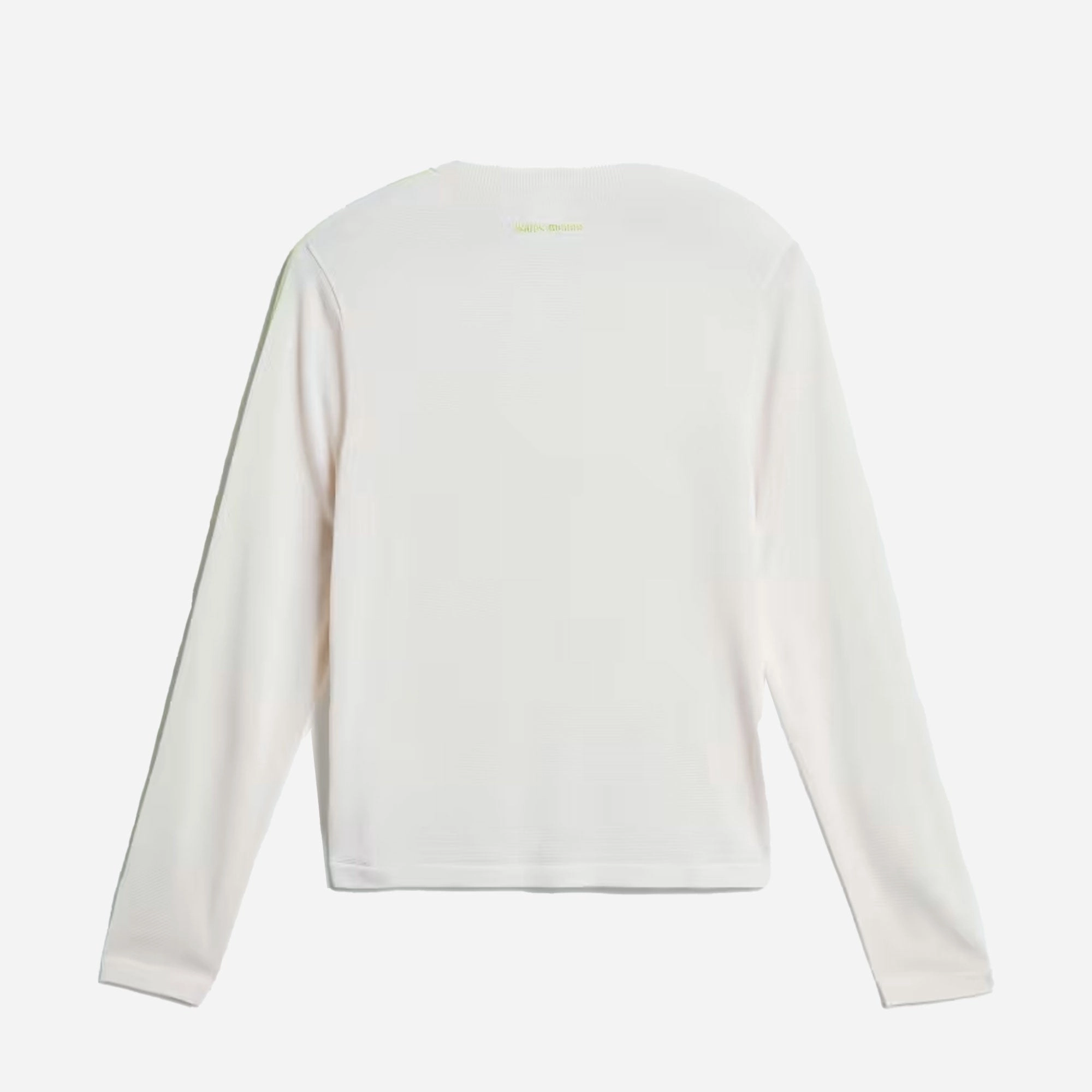 Adidas Originals | WALES BONNER KNIT LONG SLEEVE TEE  { CHALK WHITE/SEMI FROZEN YELLOW