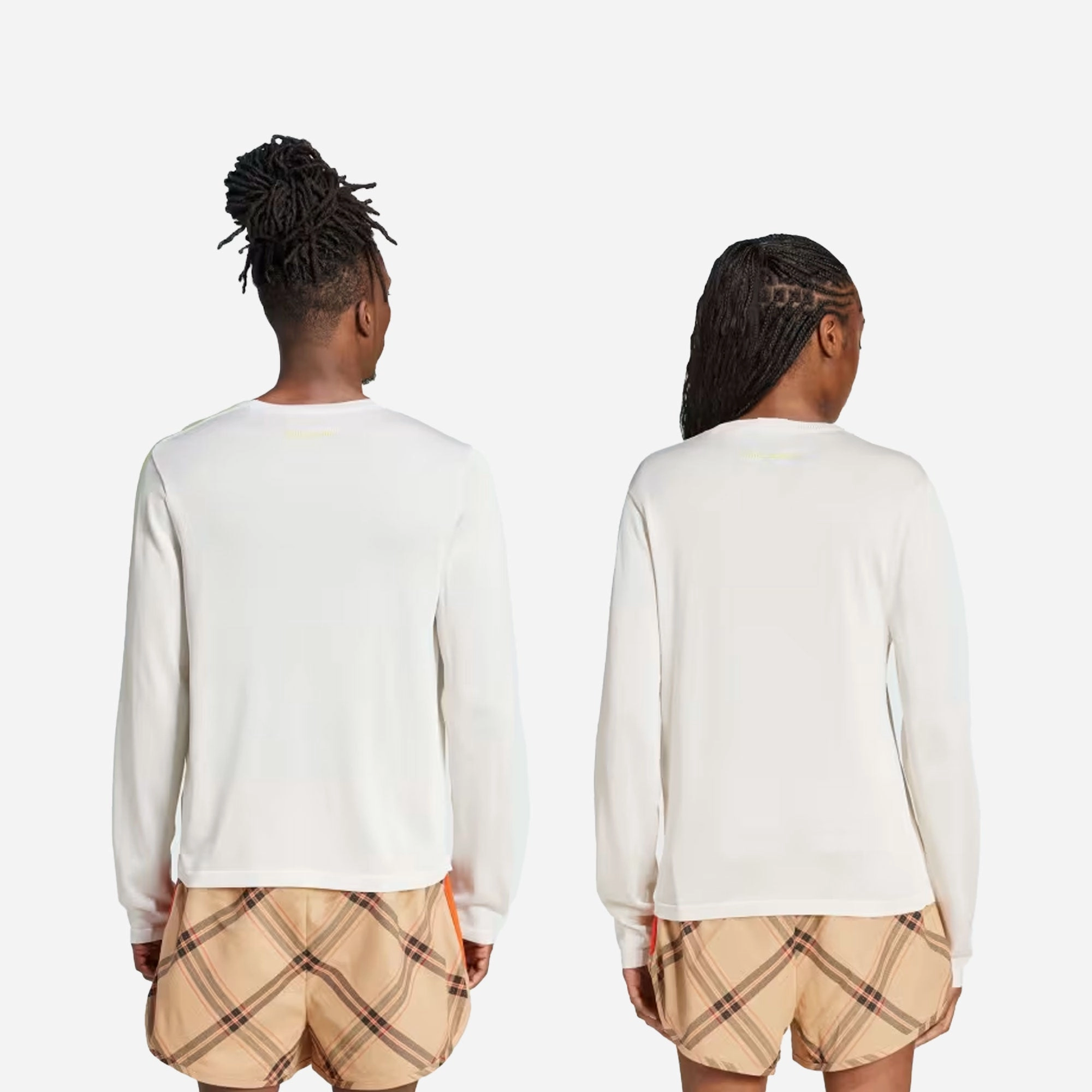 Adidas Originals | WALES BONNER KNIT LONG SLEEVE TEE  { CHALK WHITE/SEMI FROZEN YELLOW
