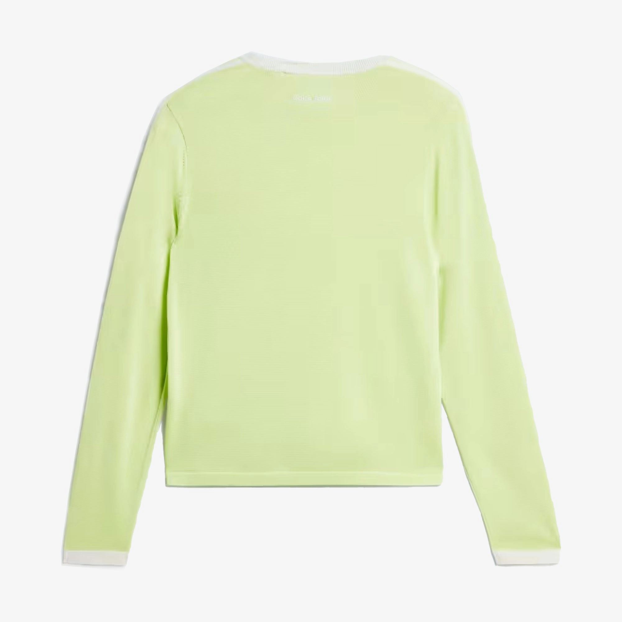 Adidas Originals | WALES BONNER KNIT LONG SLEEVE TEE  { SEMI FROZEN YELLOW/CHALK WHITE