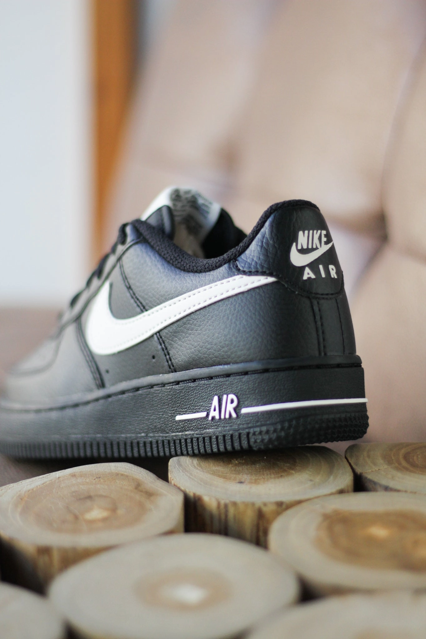 AIR FORCE 1 (GS) BLACK/PHANTOM-UNIVERSITY RED