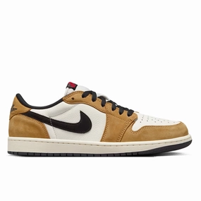 Air Jordan 1 Low OG 'Rookie of The Year' - Sail/ Black/ Golden Harvest/Gym Red