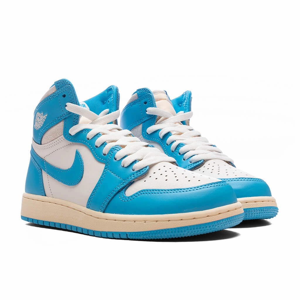 Air Jordan 1 Retro High OG 'UNC Reimagined' (GS) - Dark Powder Blue/Sail