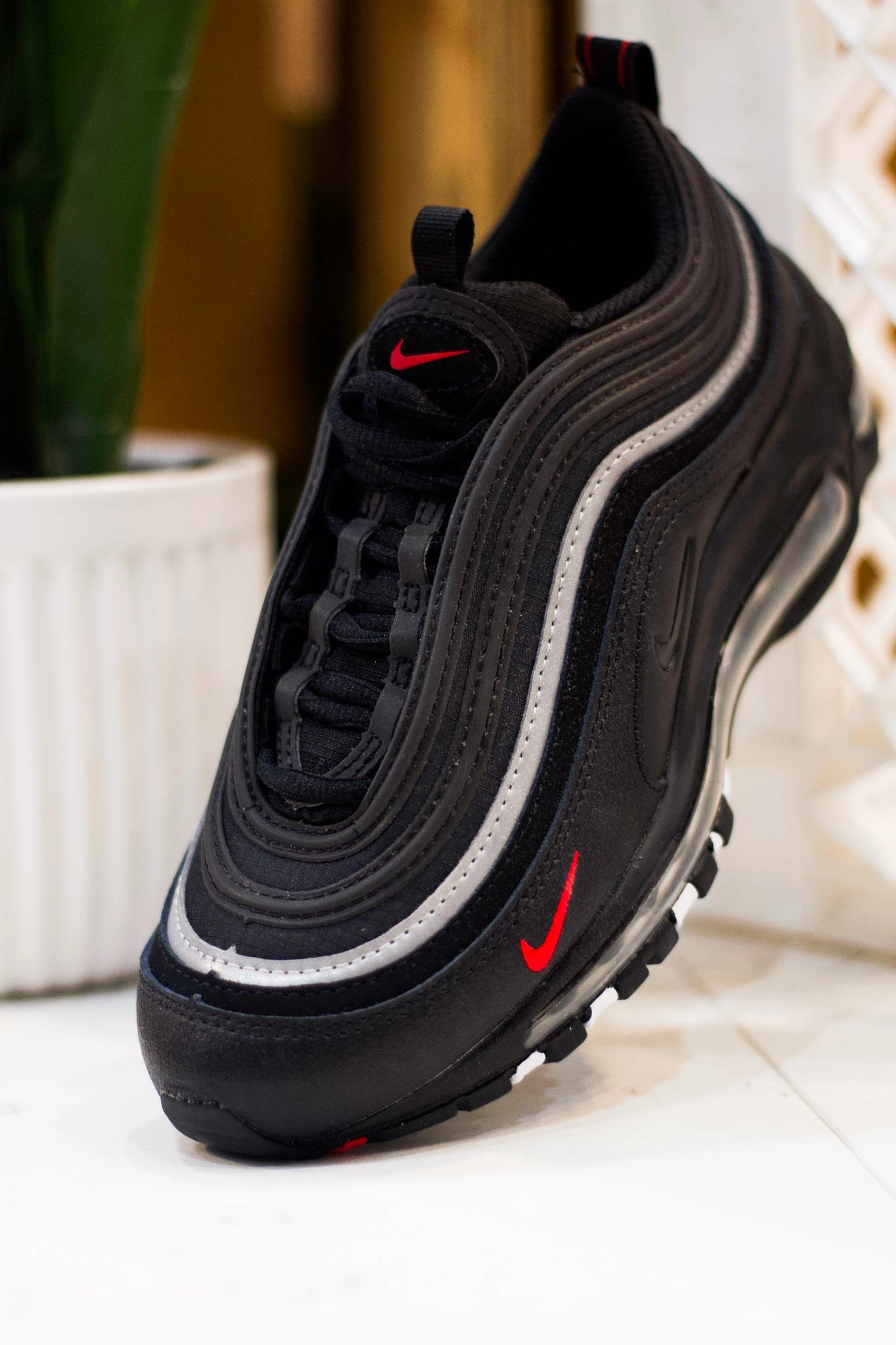AIR MAX 97 (GS) BLACK/RED