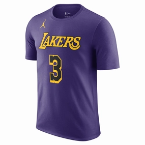 Anthony Davis Los Angeles Lakers Statement Edition 22/23 Jordan NBA Name and Number Tee