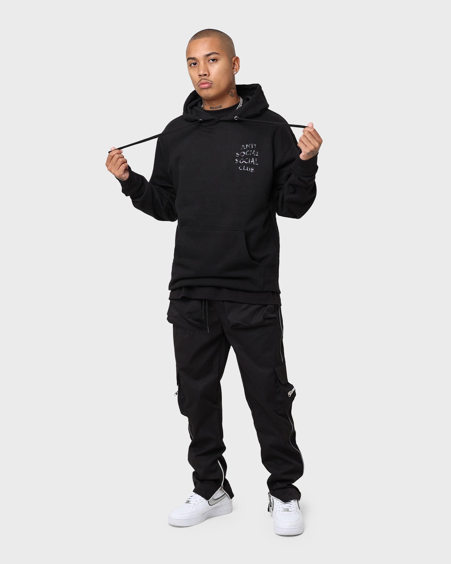 Anti Social Social Club Plain Sight Hoodie Black