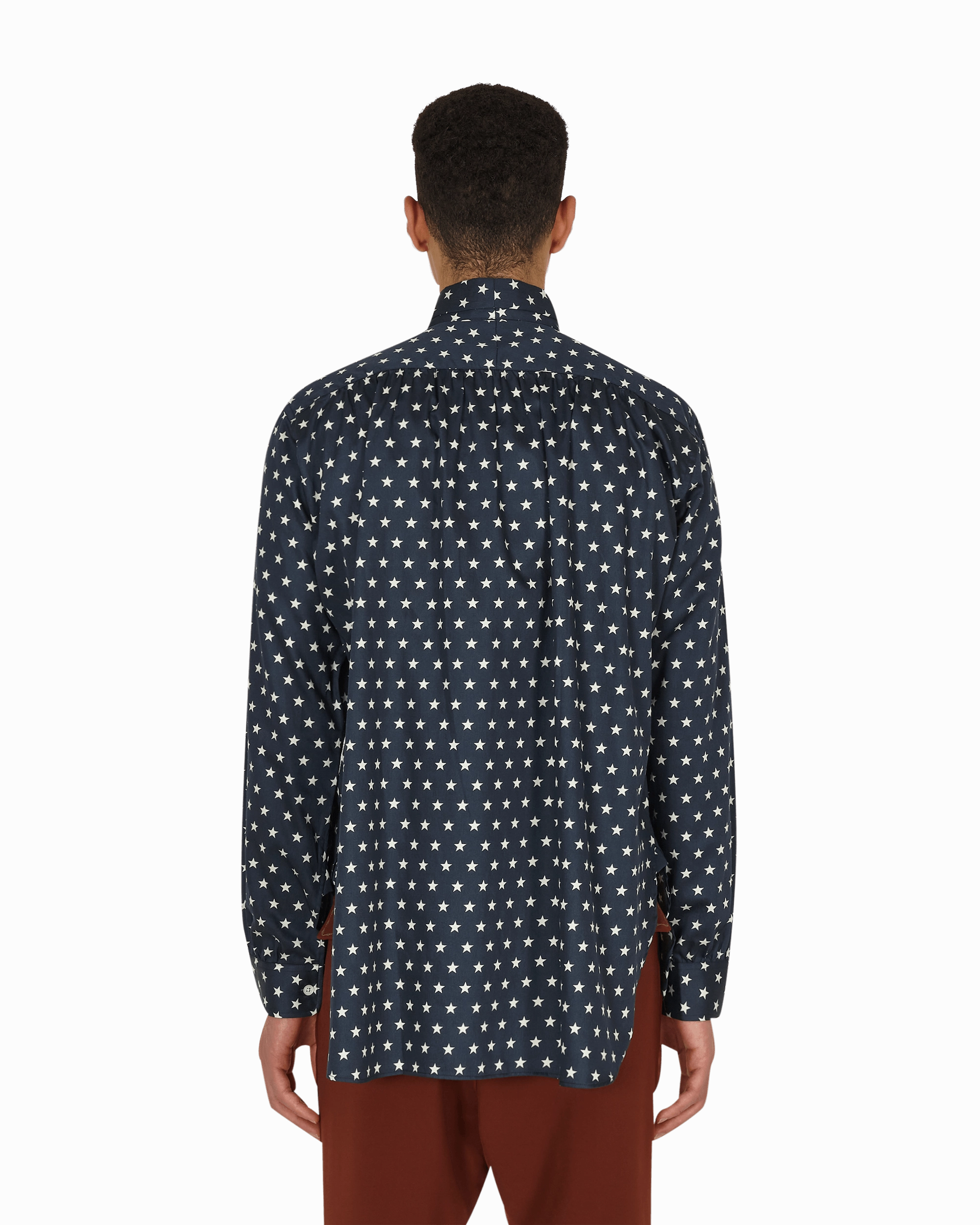 Ascot Collar EDW Shirt Blue