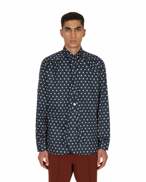 Ascot Collar EDW Shirt Blue