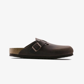 Birkenstock | BOSTON OILED LEATHER  { BROWN/HABANA