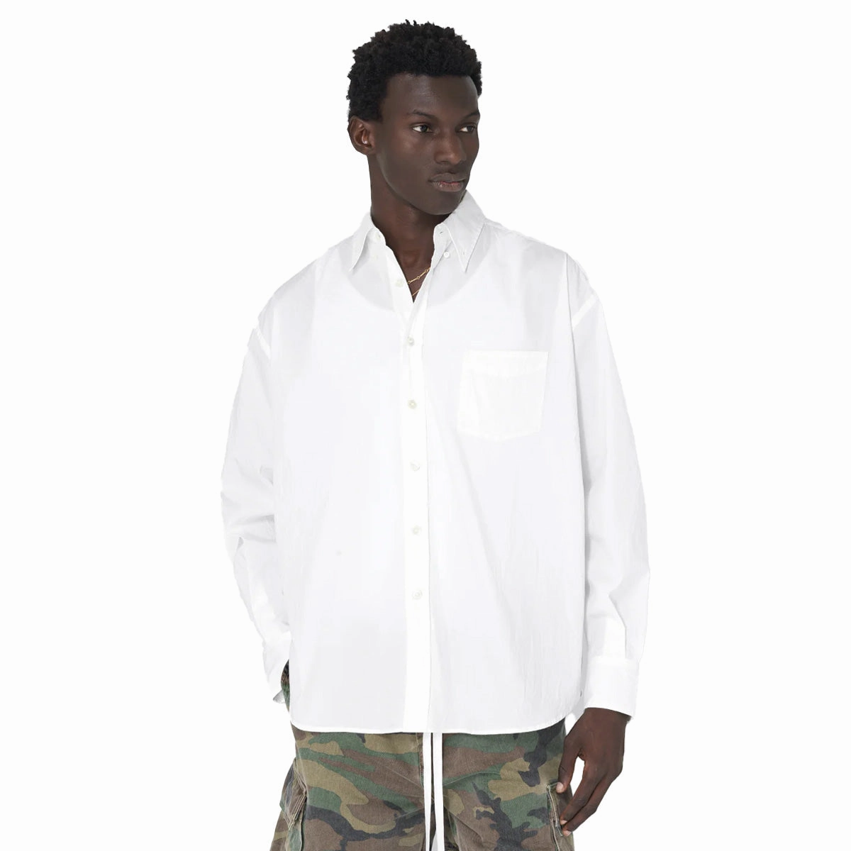 Crinkled Kimono Shirt 'White'