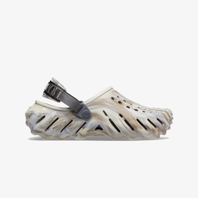 Crocs | ECHO MARBLED CLOG  { BONE/MLTI