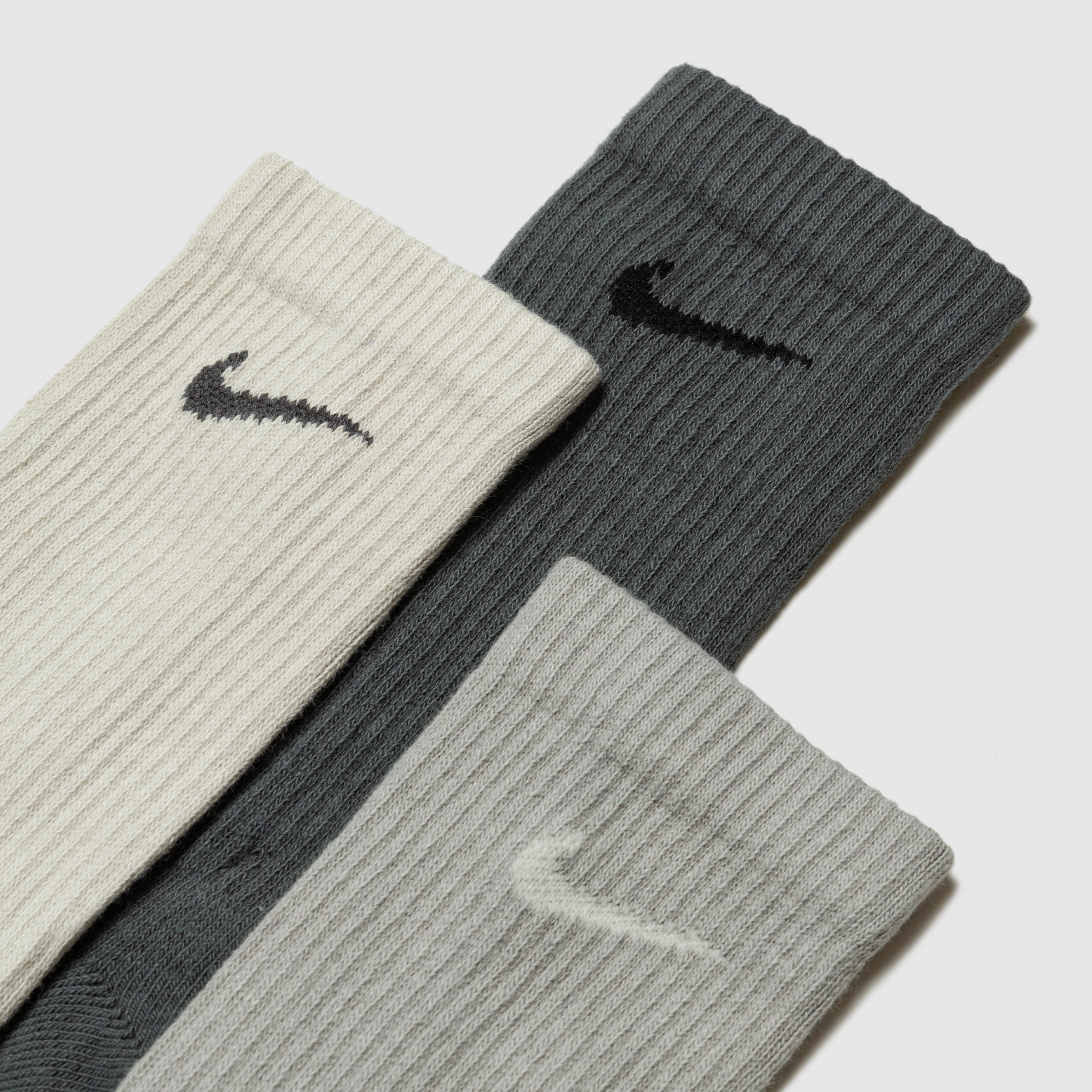 EVERYDAY PLUS CUSHIONED CREW DARK GREY/LIGHT GREY/CREAM