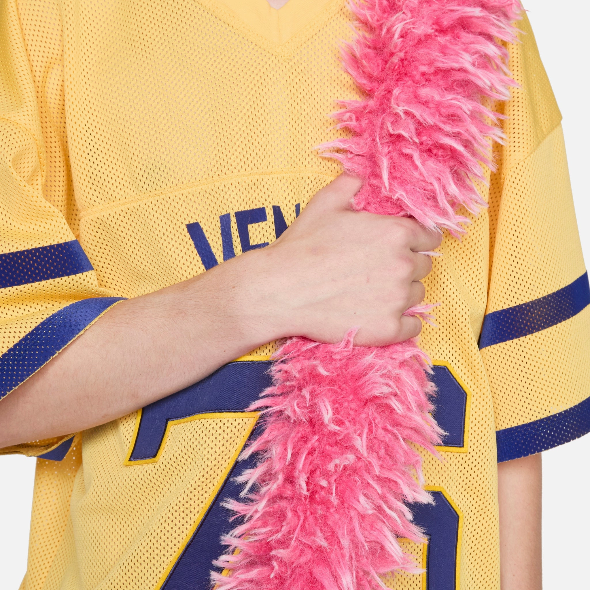 Faux Fur Messenger Bag Pink