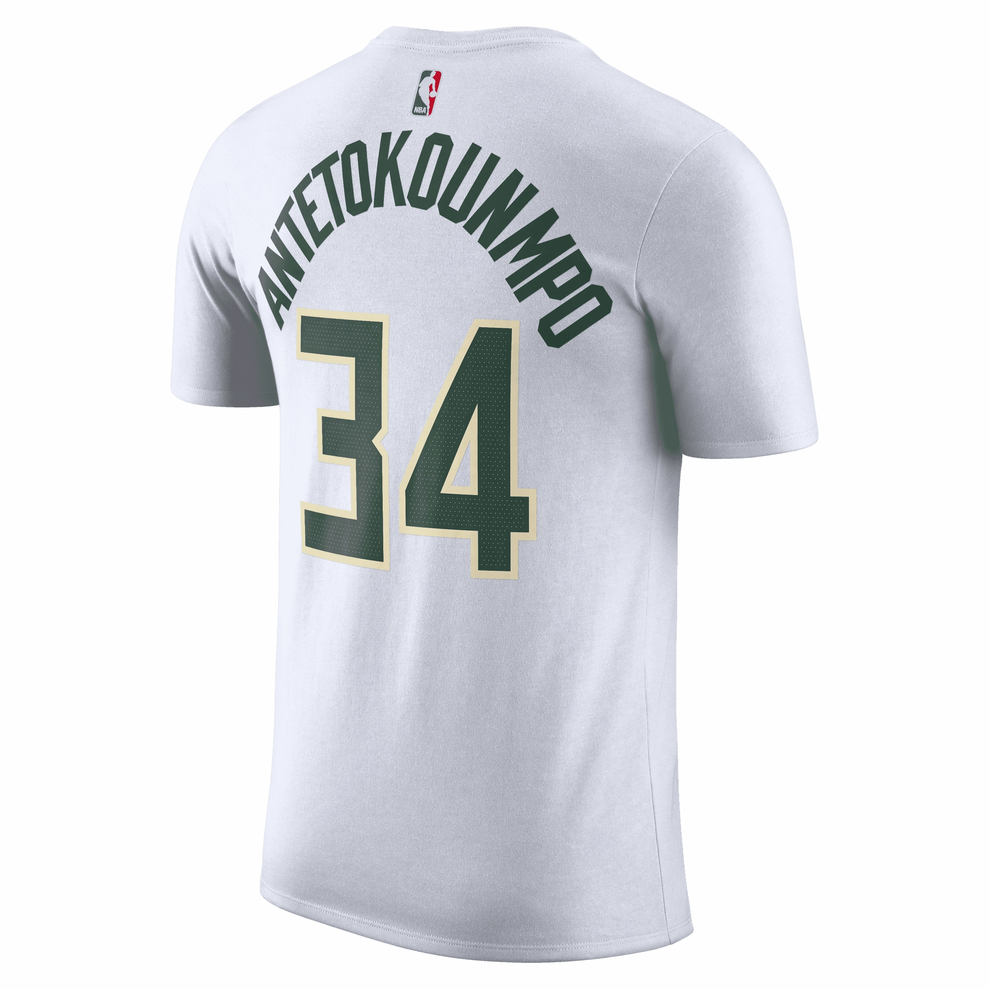 Giannis Antetokounmpo Milwaukee Bucks Men's Nike NBA Association Name and Number Tee