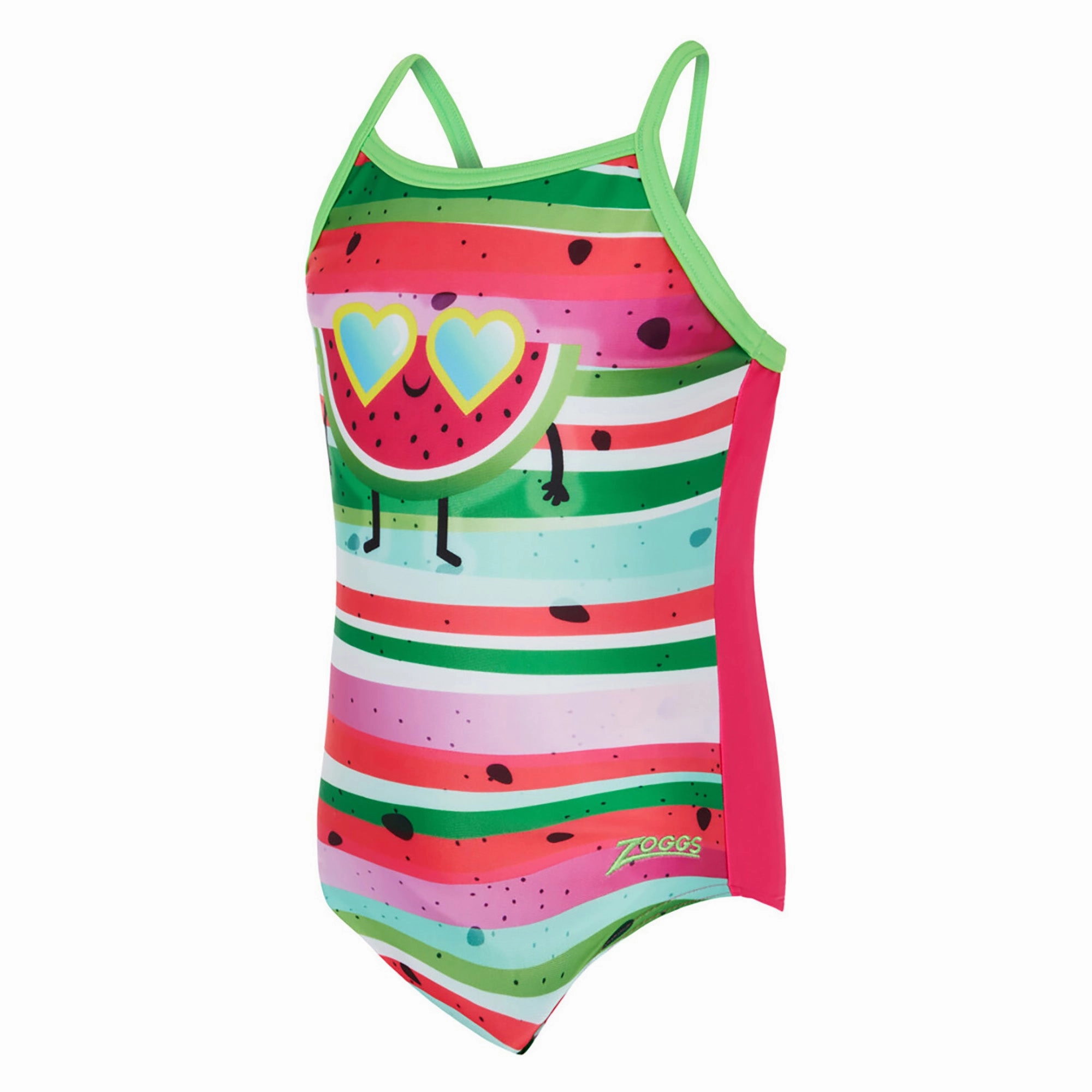 Girl's Melon Smile TexBack One Piece Swimsuit