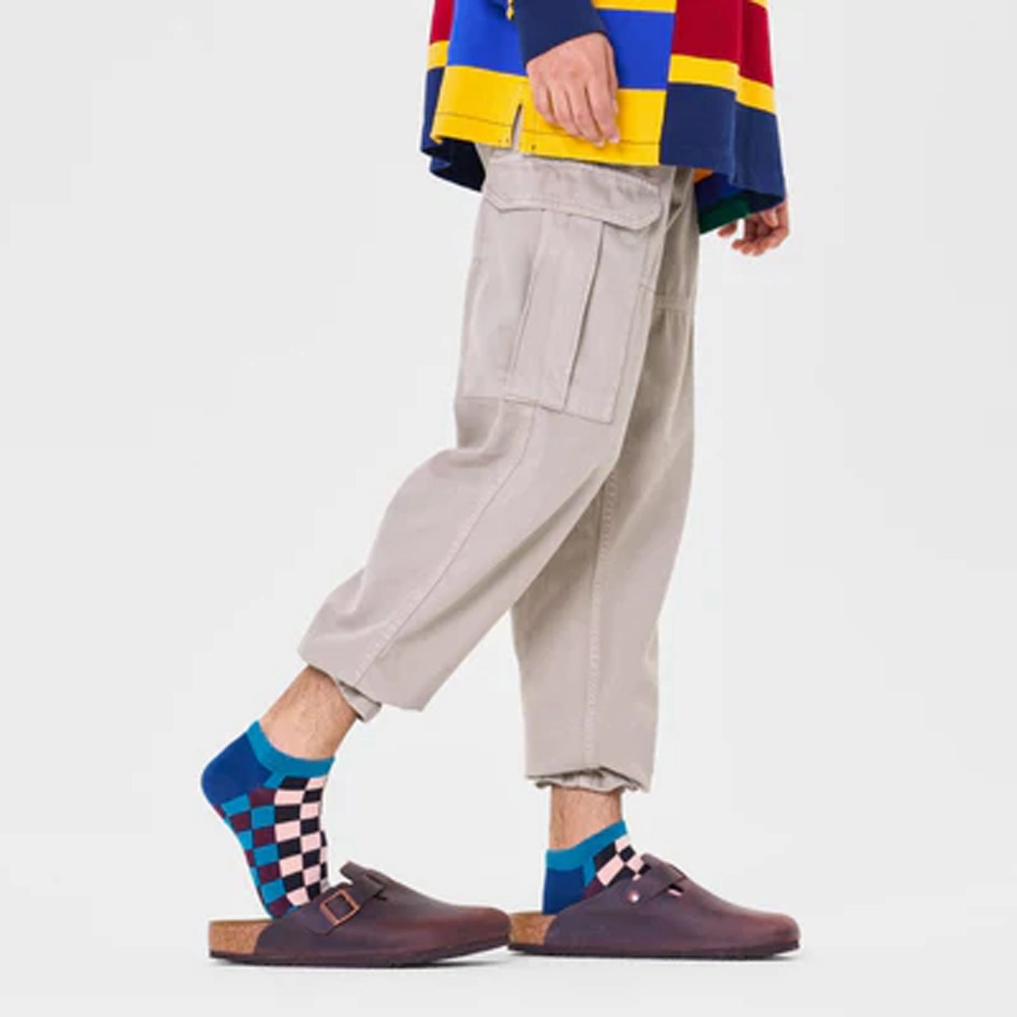 Happy Socks | CHECKERBOARD LOW SOCK  { MULTI