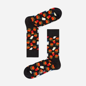 Happy Socks | HAMBURGER SOCK  { BLACK