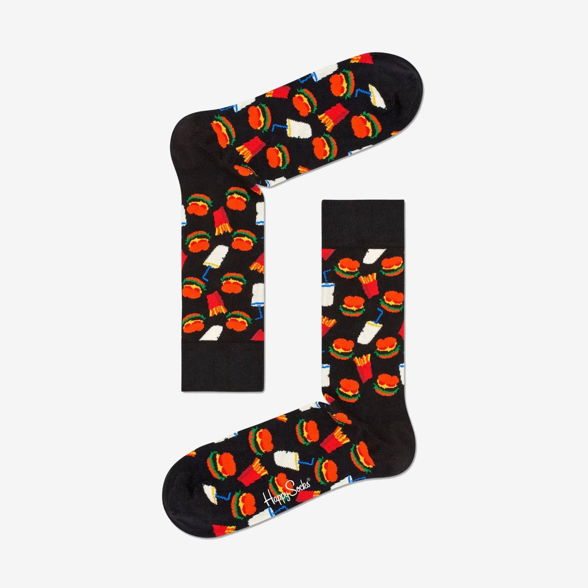 Happy Socks | HAMBURGER SOCK  { BLACK