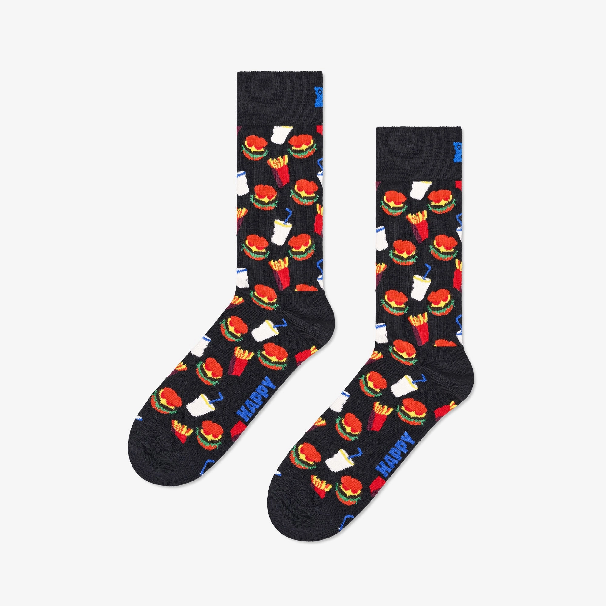 Happy Socks | HAMBURGER SOCK  { BLACK
