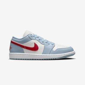 Jordan | AIR JORDAN 1 LOW  { SAIL/DUNE RED-BLUE GREY-WHITE