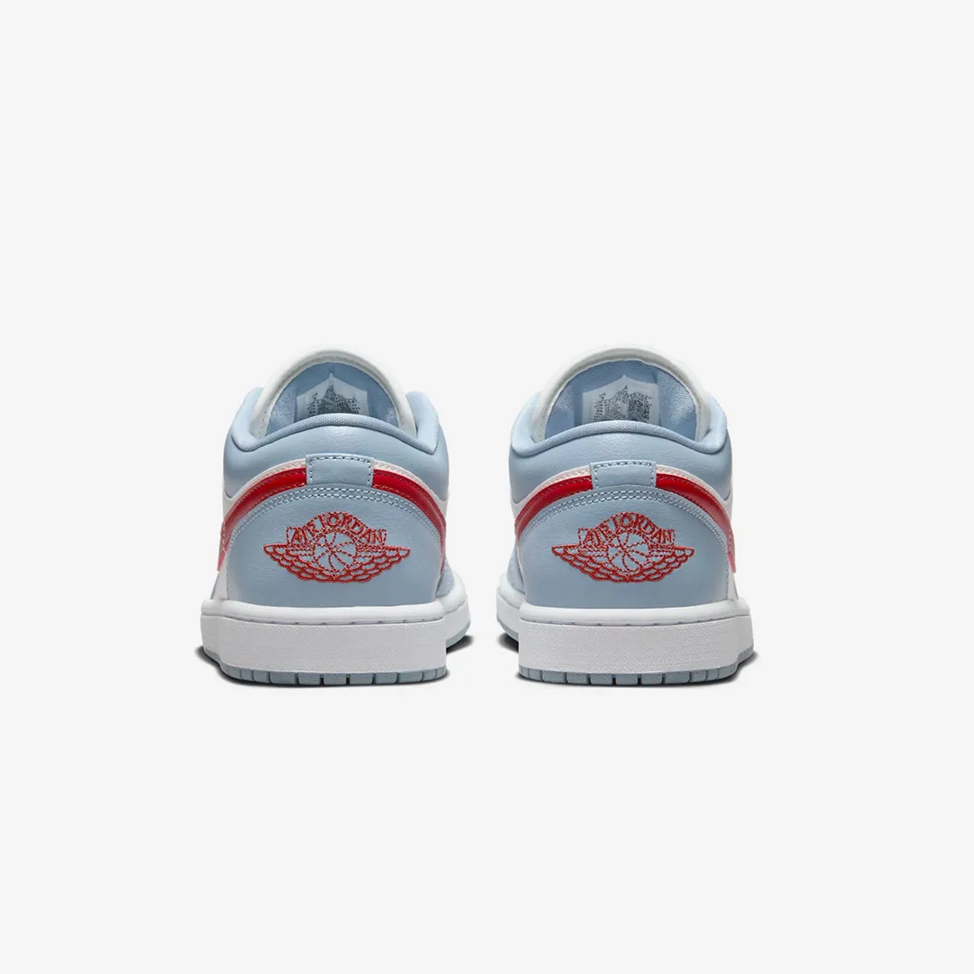 Jordan | AIR JORDAN 1 LOW  { SAIL/DUNE RED-BLUE GREY-WHITE