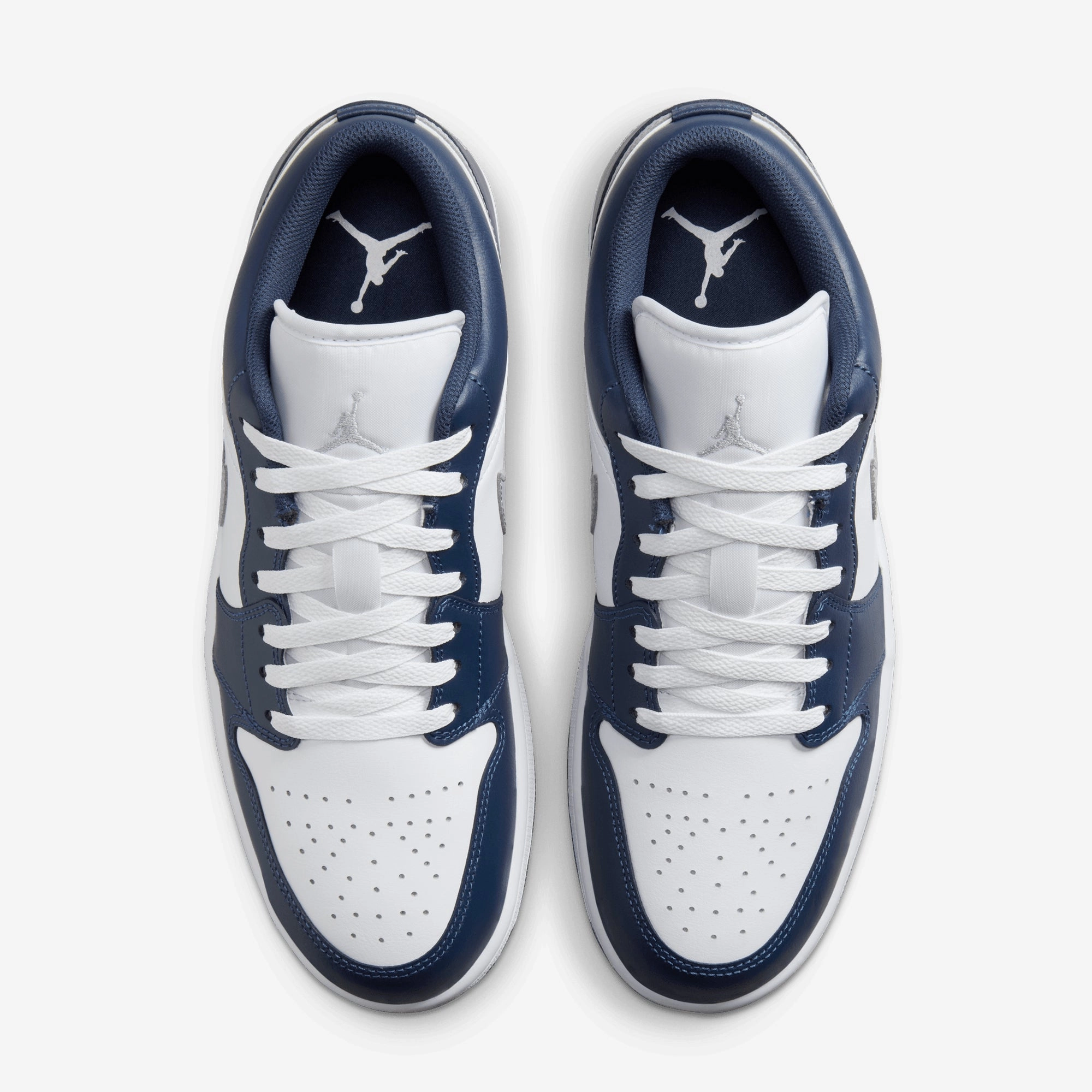JORDAN | AIR JORDAN 1 LOW { WHITE/WOLF GREY-MIDNIGHT NAVY
