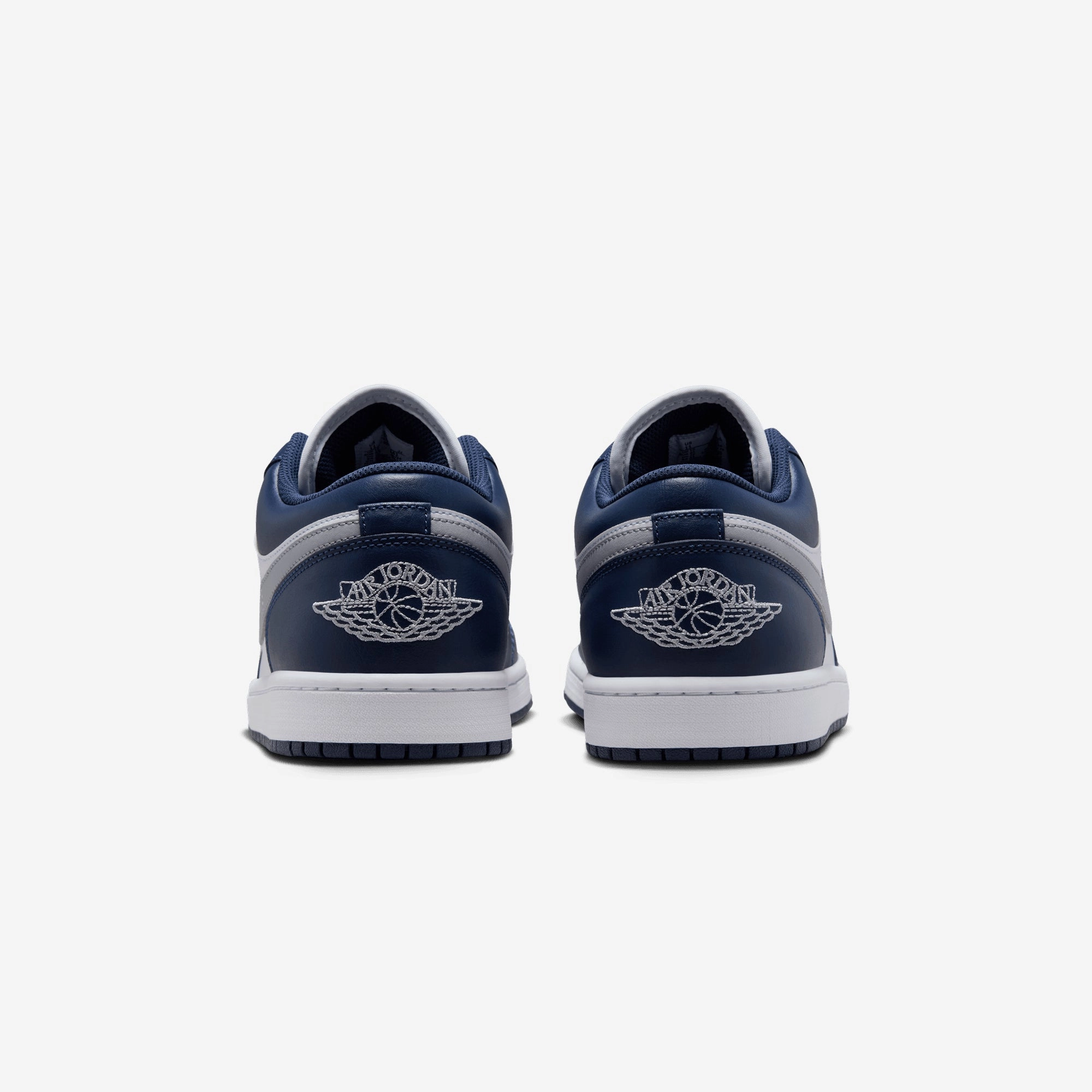 JORDAN | AIR JORDAN 1 LOW { WHITE/WOLF GREY-MIDNIGHT NAVY