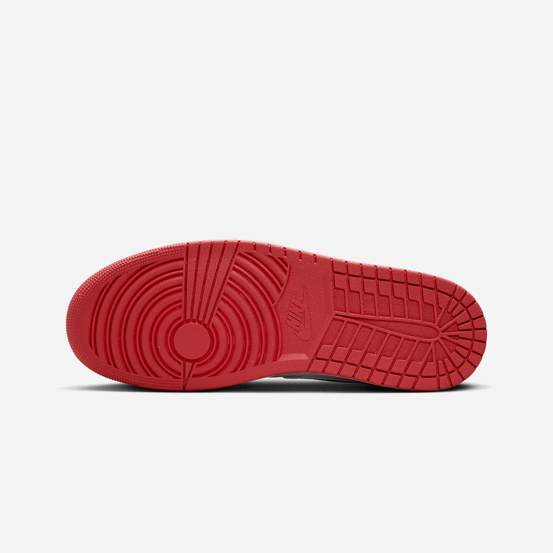 Jordan | AIR JORDAN 1 LOW SE  { WHITE/DUNE RED-LOBSTER-SAIL