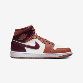 Jordan | AIR JORDAN 1 MID  { DUSTY PEACH/NIGHT MAROON-SAIL-WHITE