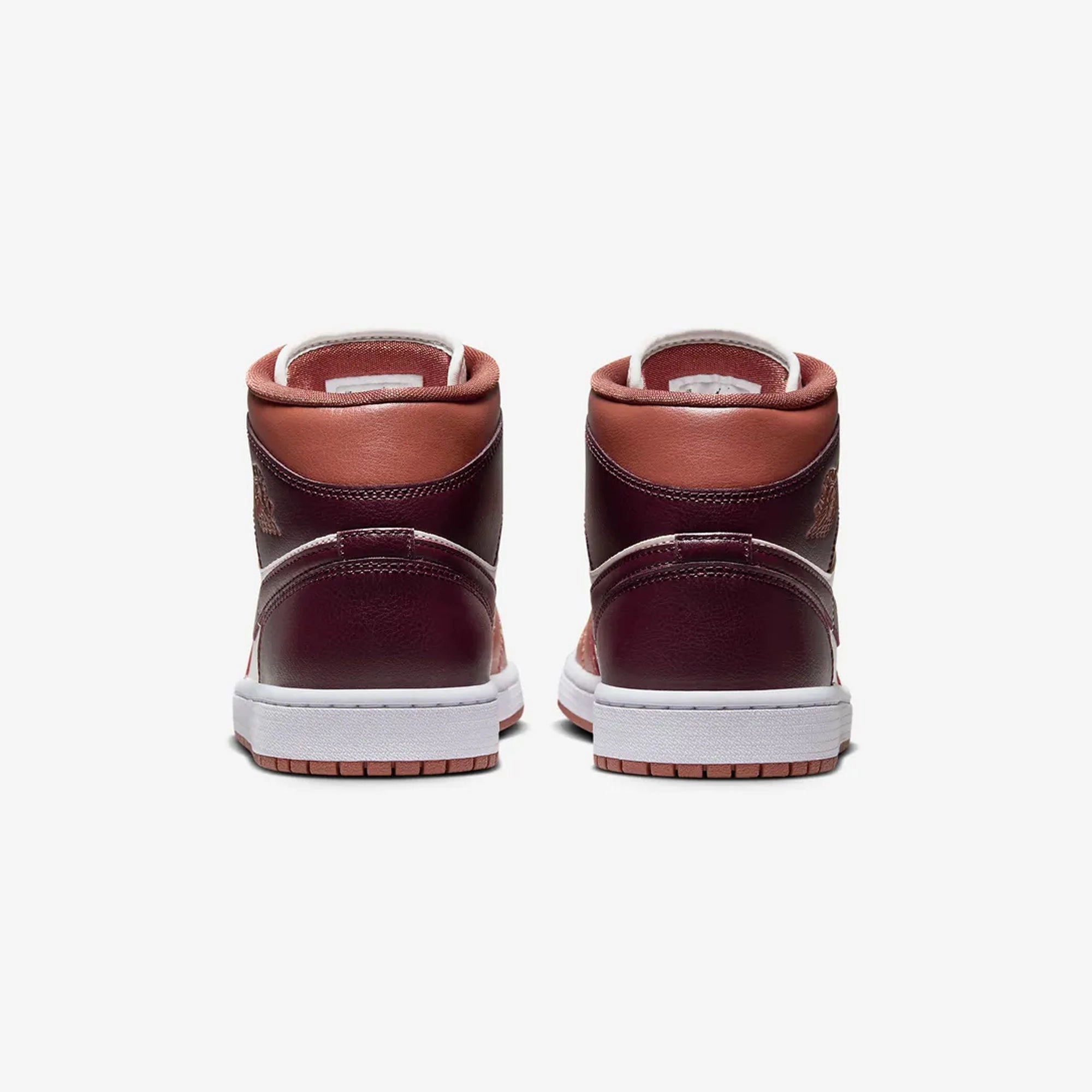 Jordan | AIR JORDAN 1 MID  { DUSTY PEACH/NIGHT MAROON-SAIL-WHITE