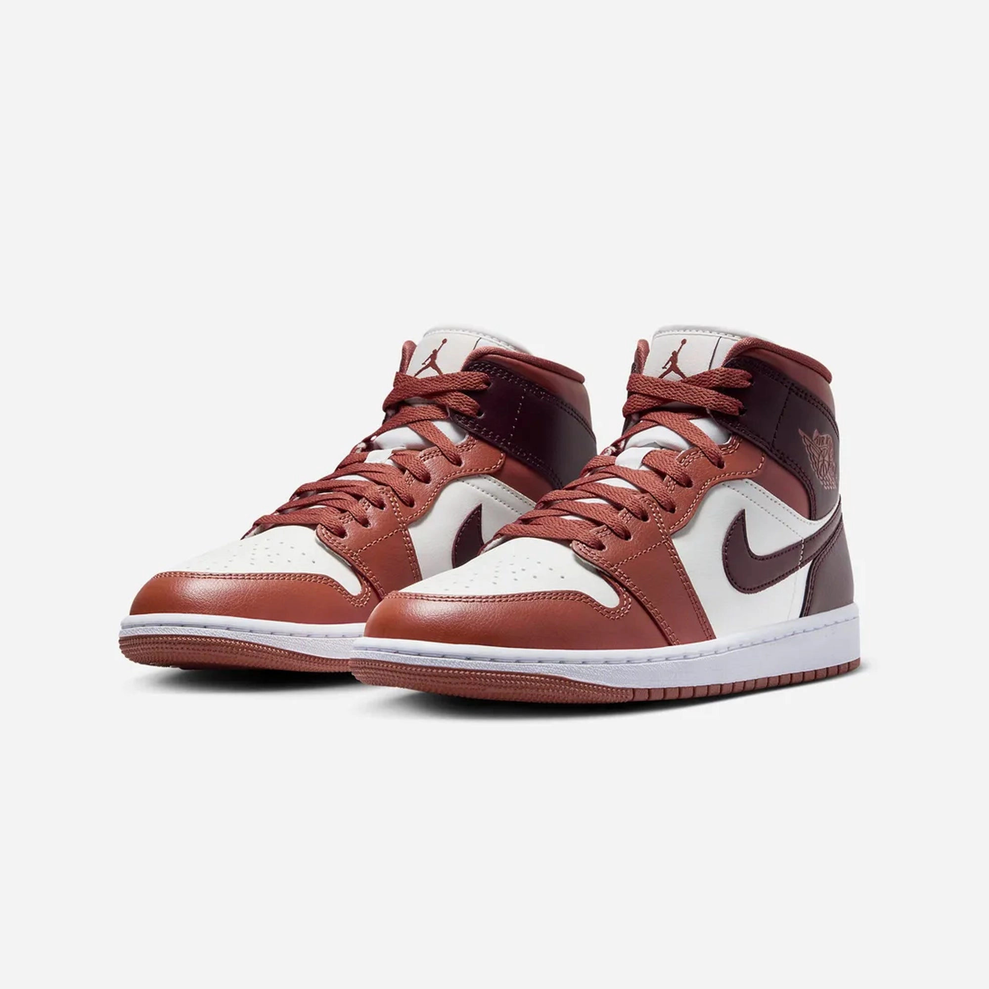 Jordan | AIR JORDAN 1 MID  { DUSTY PEACH/NIGHT MAROON-SAIL-WHITE