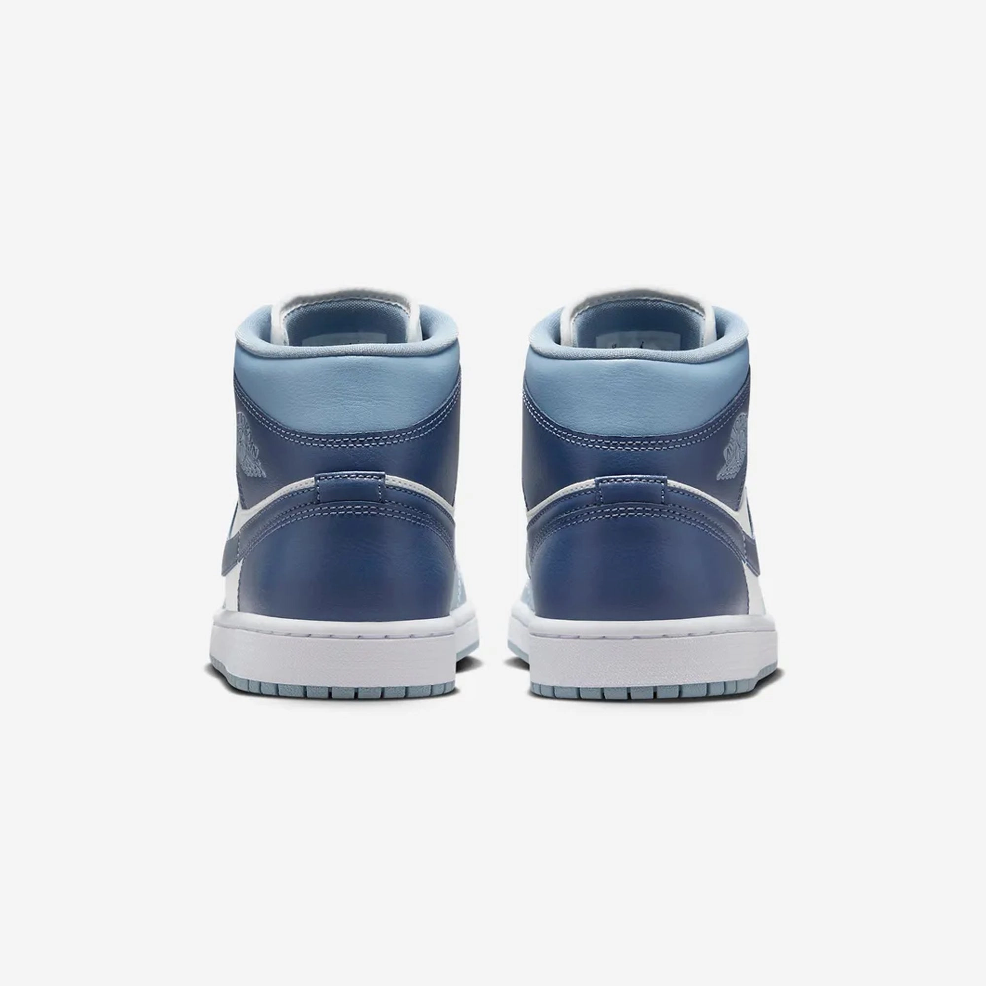 Jordan | AIR JORDAN 1 MID  { SAIL/DIFFUSED BLUE-BLUE GREY-WHITE