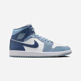 Jordan | AIR JORDAN 1 MID  { SAIL/DIFFUSED BLUE-BLUE GREY-WHITE