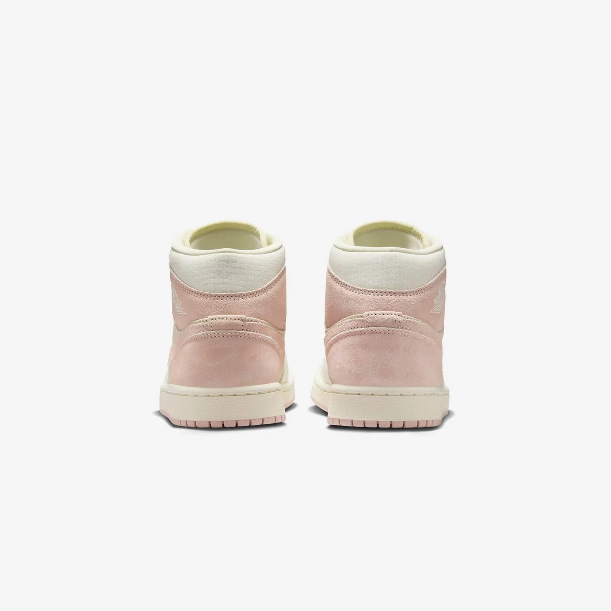 JORDAN | AIR JORDAN 1 MID SE { COCONUT MILK/LEGEND PINK-SAIL