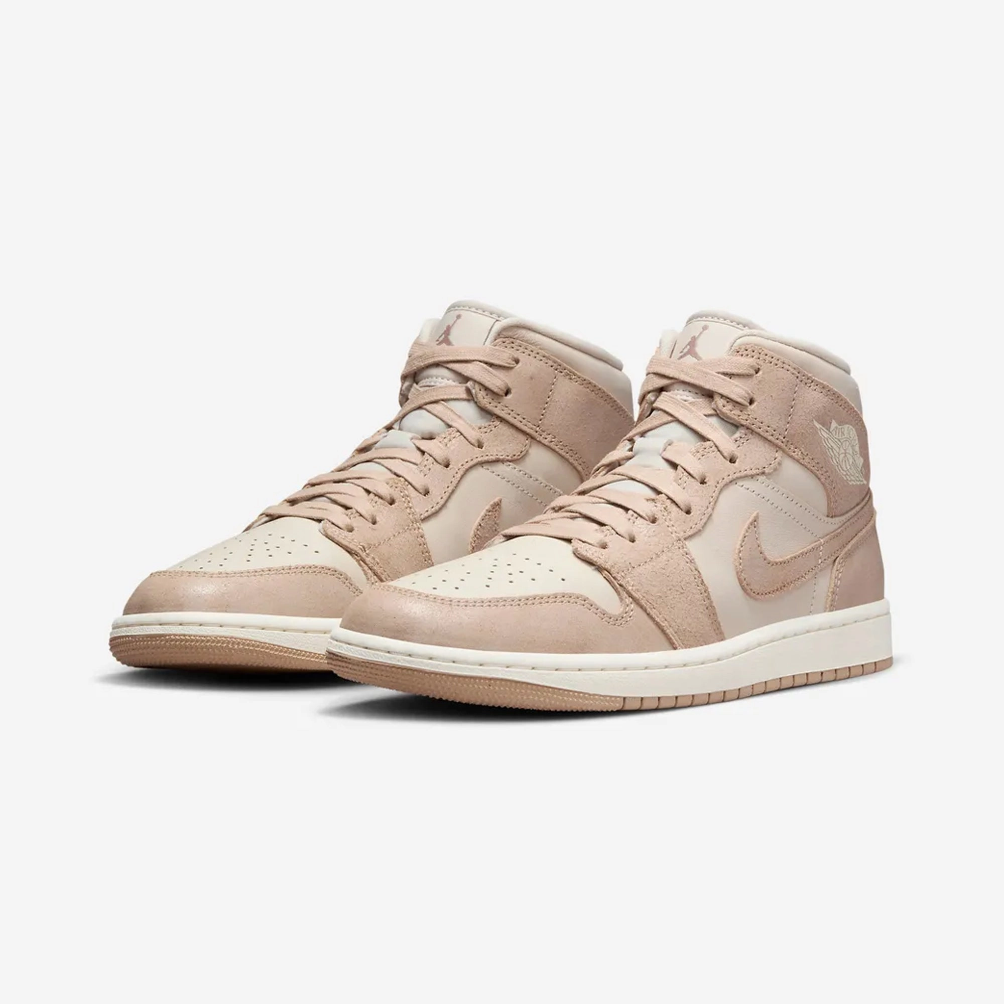 Jordan | AIR JORDAN 1 MID SE  { LEGEND LT BROWN/LEGEND MD BROWN-SAIL