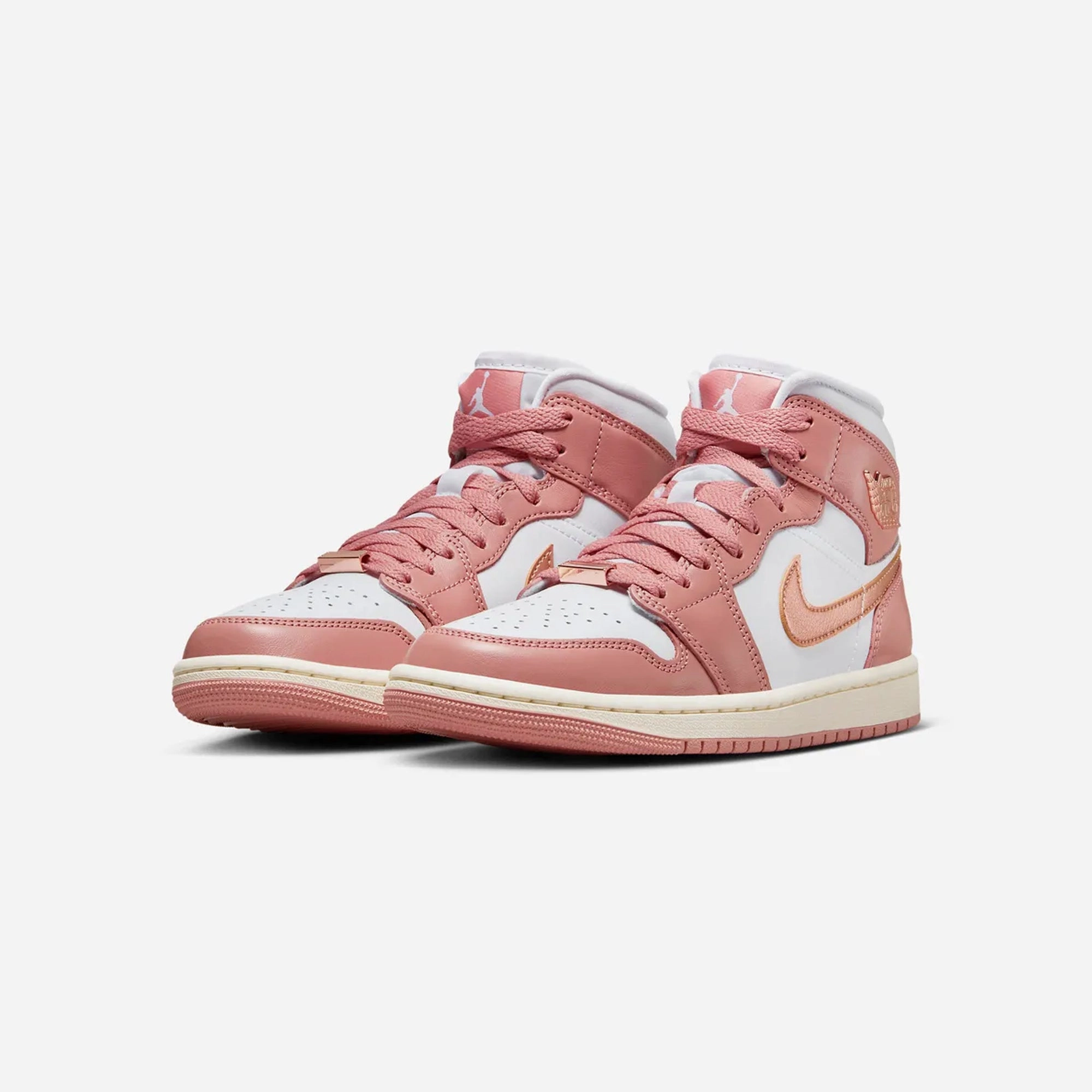 Jordan | AIR JORDAN 1 MID SE  { RED STARDUST/METALLIC COPPER-WHITE-SAIL