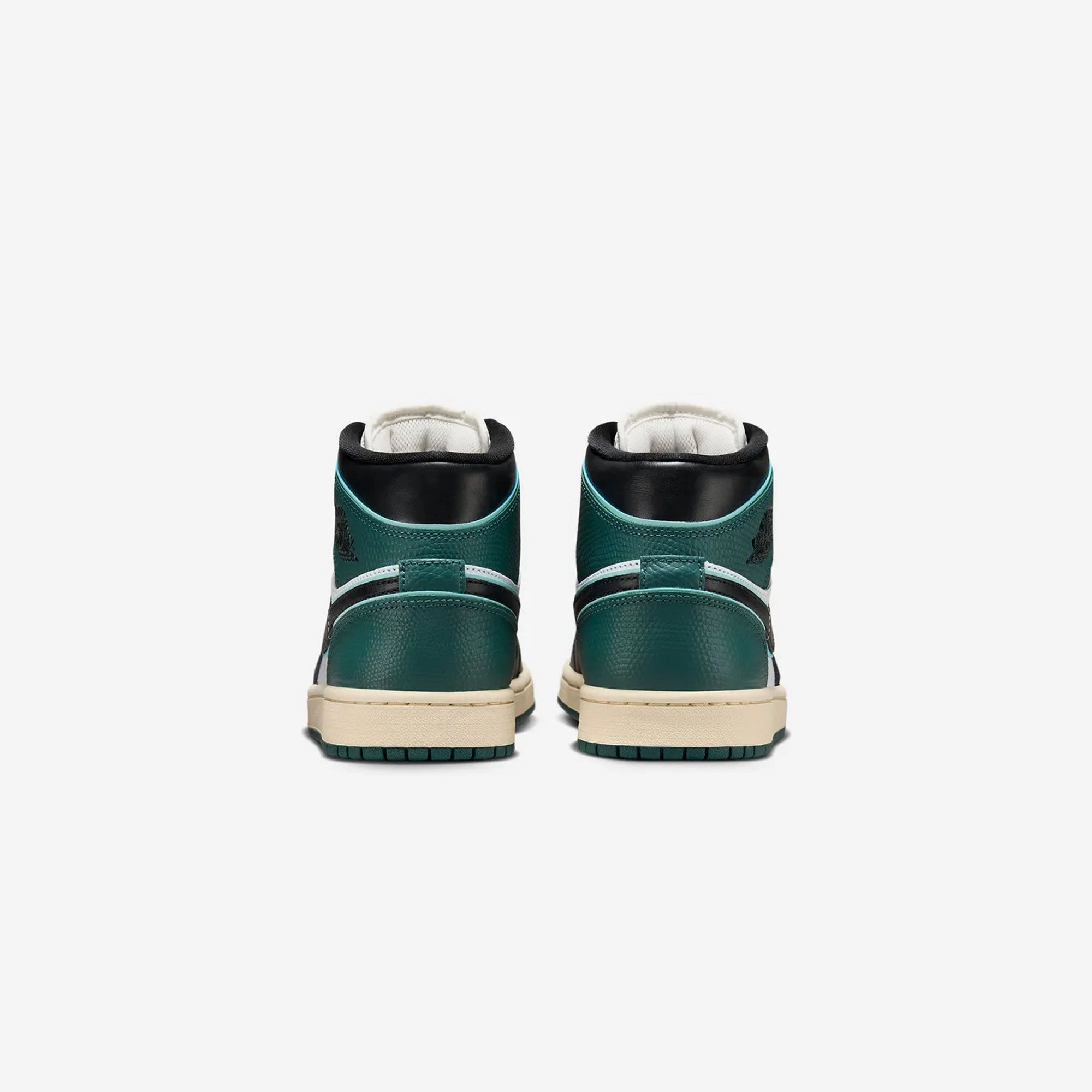 JORDAN | AIR JORDAN 1 MID SE { WHITE/BLACK-LIGHT DEW-OXIDIZED GREEN
