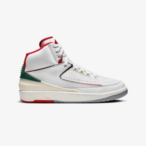 Jordan | AIR JORDAN 2 ORIGINS  { WHITE/FIRE RED-FIR-SAIL