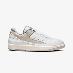 Jordan | AIR JORDAN 2 RETRO LOW  { WHITE/CEMENT GREY-SANDDRIFT-NEUTRAL GREY