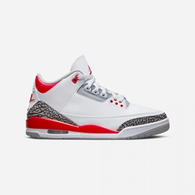 Jordan | AIR JORDAN 3 RETRO  { WHITE / FIRE RED