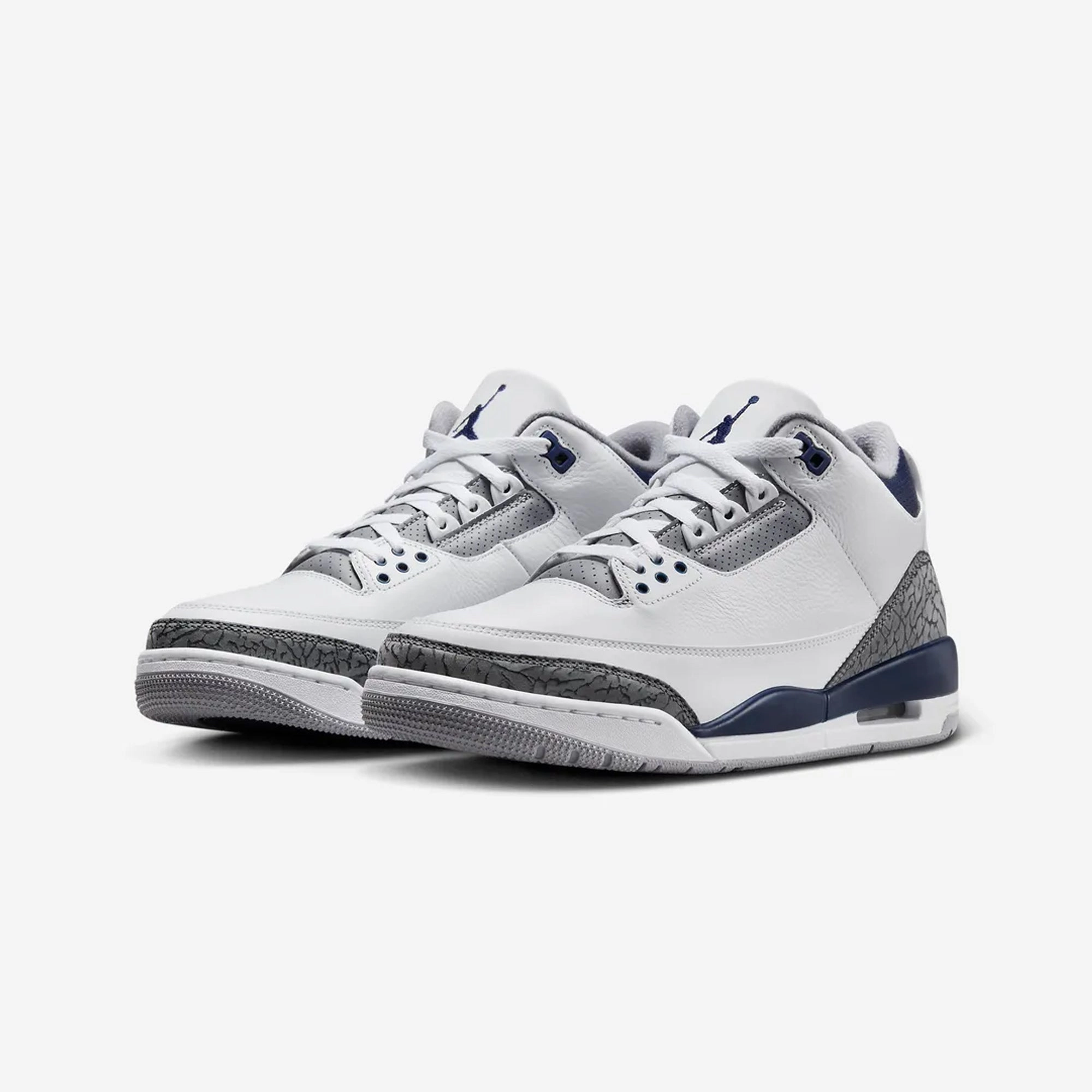 Jordan | AIR JORDAN 3 RETRO  { WHITE/MIDNIGHT NAVY-CEMENT GREY-BLACK