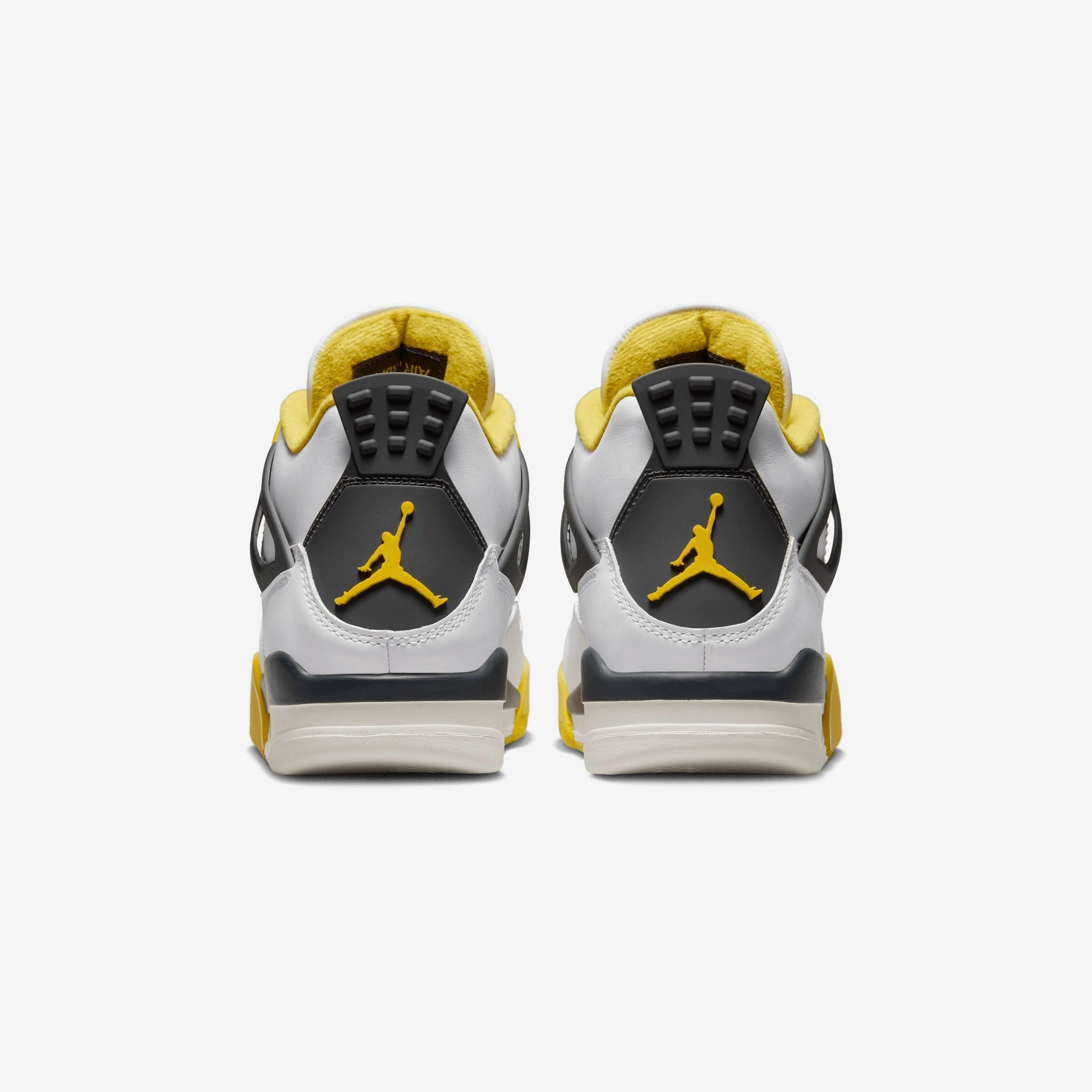 Jordan | AIR JORDAN 4 RETRO  { WHITE/COCONUT MILK-VIVID SULFUR