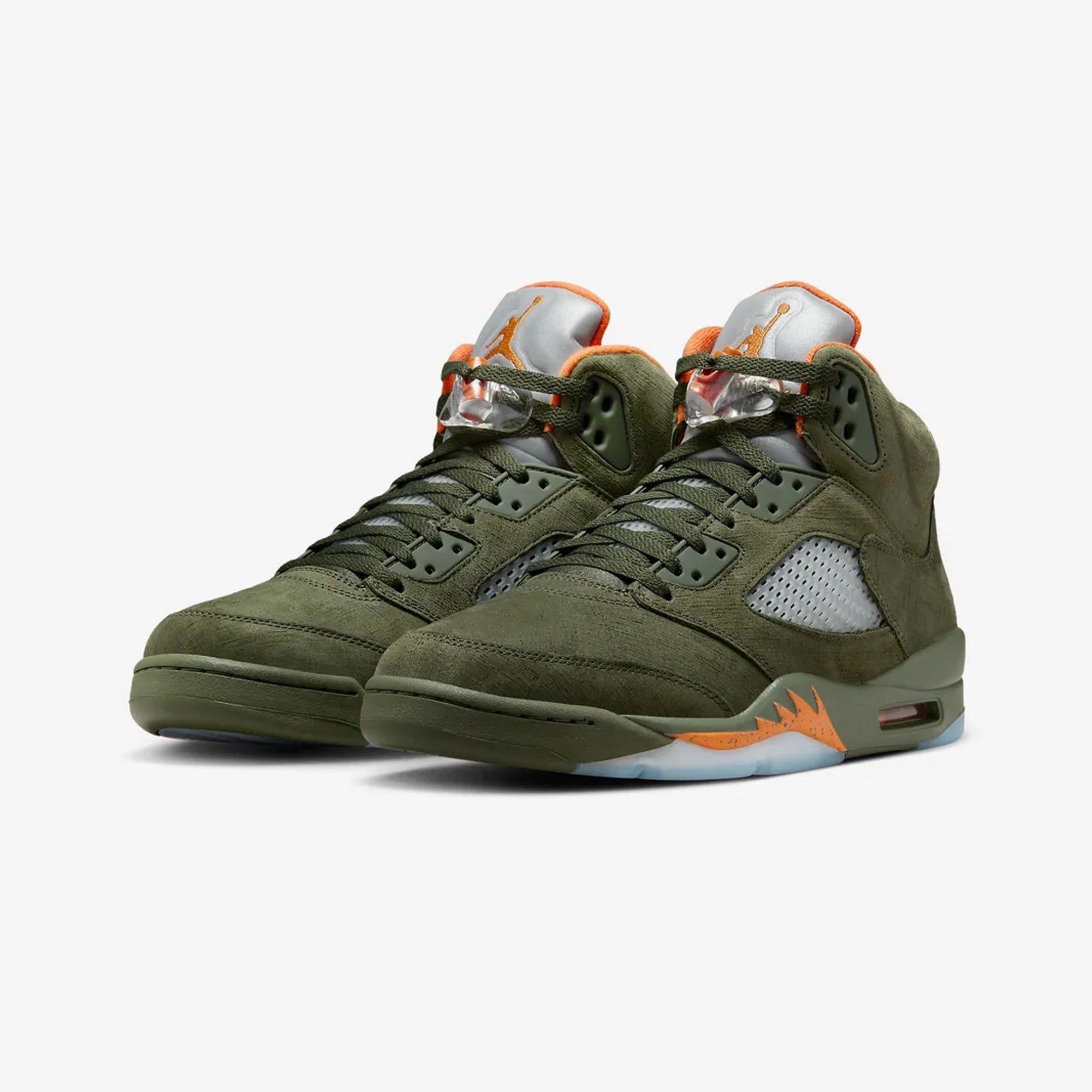 Jordan | AIR JORDAN 5 RETRO  { ARMY OLIVE/SOLAR ORANGE