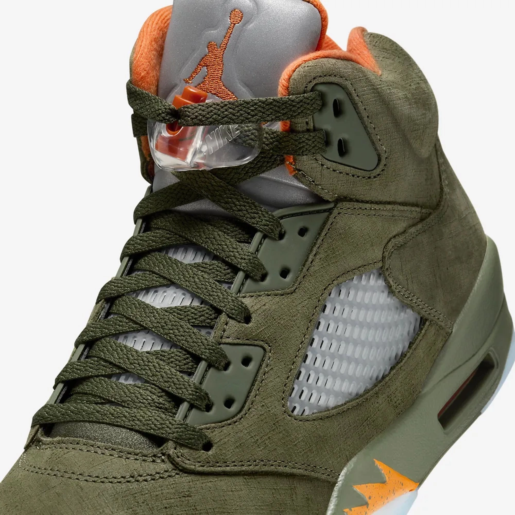 Jordan | AIR JORDAN 5 RETRO  { ARMY OLIVE/SOLAR ORANGE