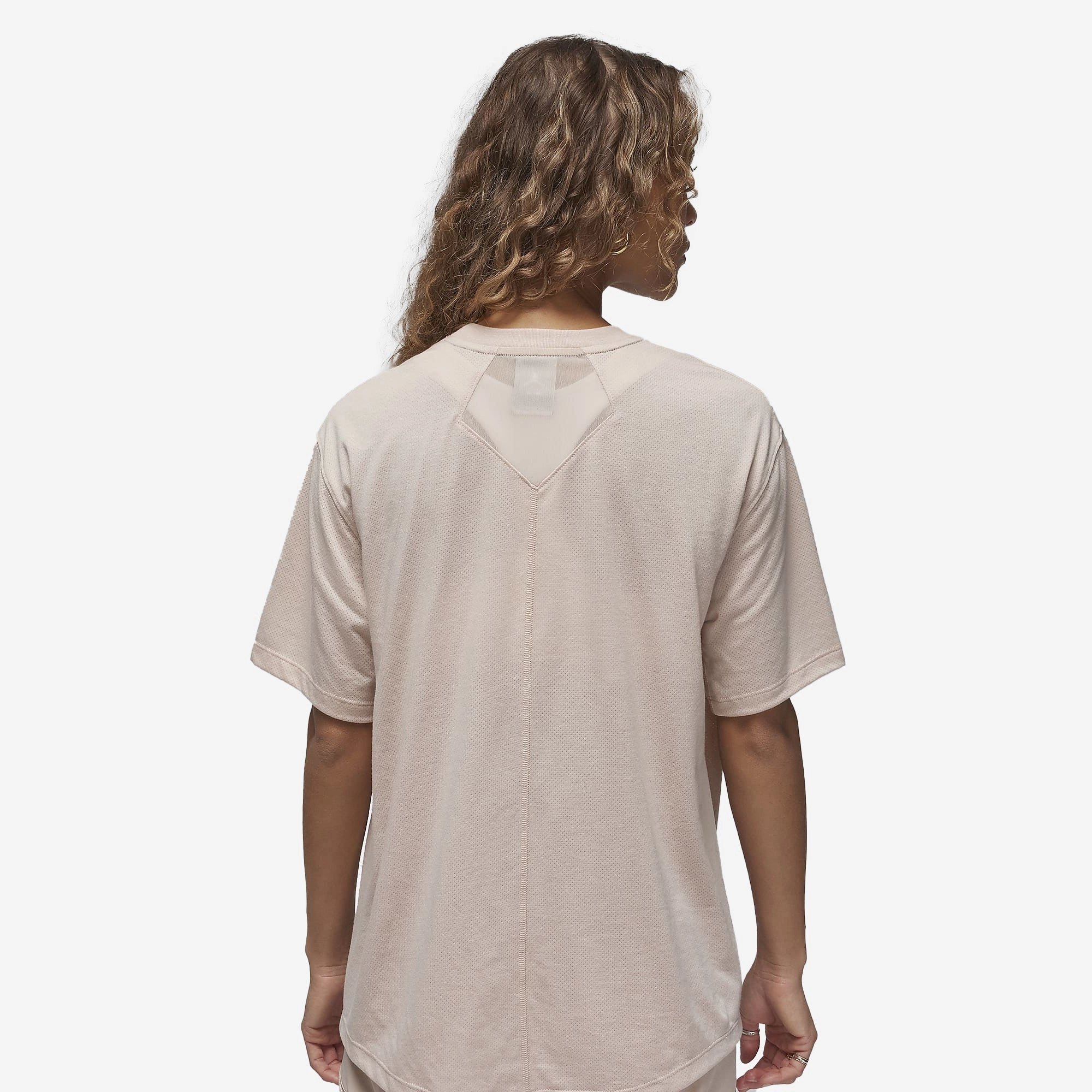 Jordan | DIAMOND SHORT-SLEEVE TOP  { PARTICLE BEIGE