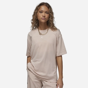 Jordan | DIAMOND SHORT-SLEEVE TOP  { PARTICLE BEIGE