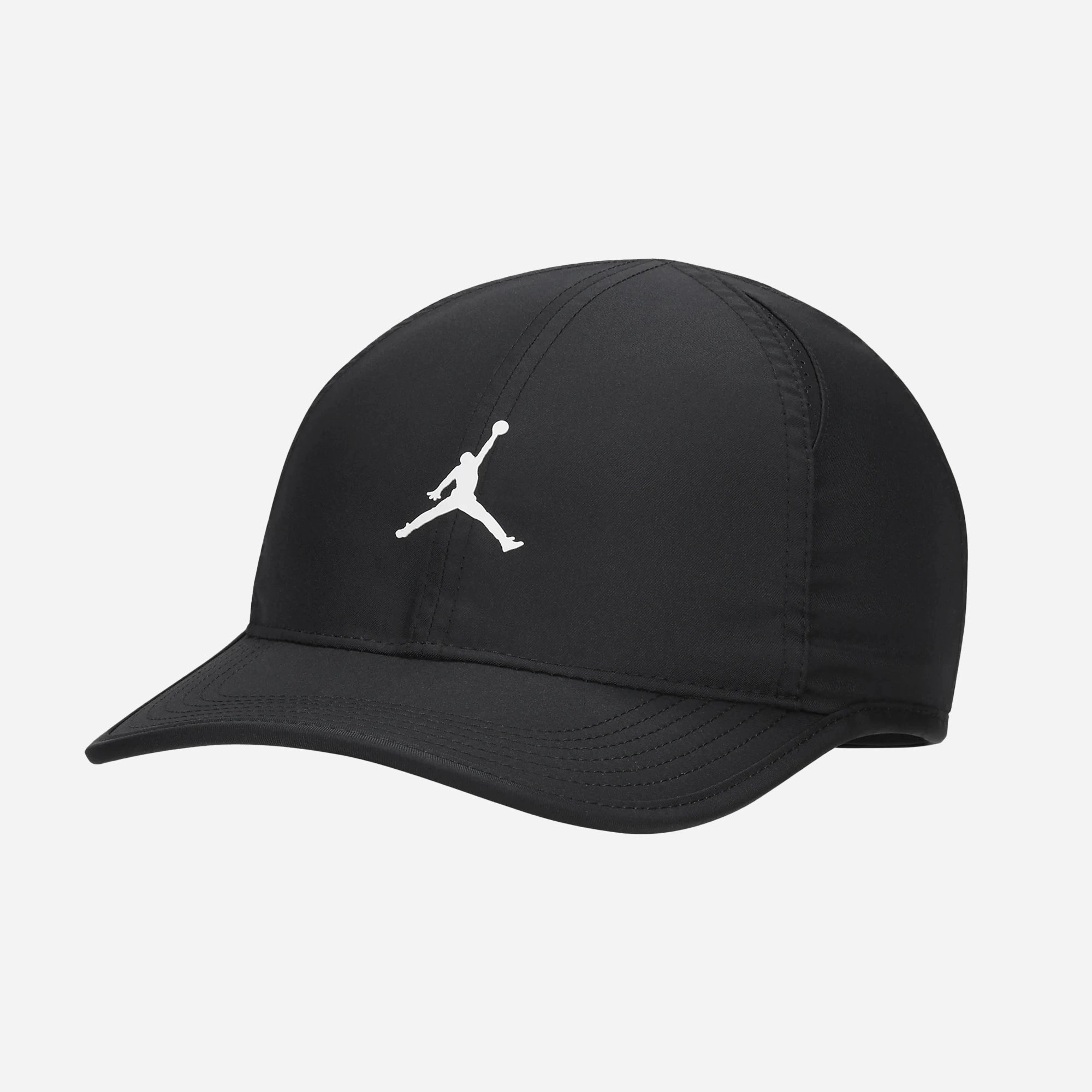 Jordan | DRI-FIT CLUB UNSTRUCTURED CURVED BILL CAP  { BLACK/BLACK/WHITE